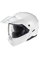 Flip up helmet HJC C80 Metal pearl white
