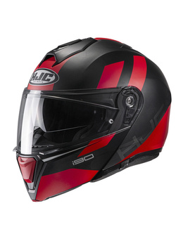 Flip Up helmet HJC i90 Syrex Black/Red