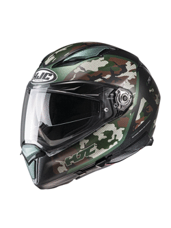 Full Face helmet HJC F70 Katra green