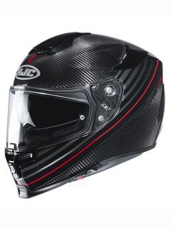 Full face helmet HJC RPHA 70 Carbon Artan black-red