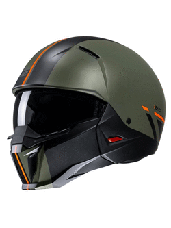 Modular helmet HJC i20 Batol green-black-orange