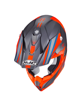Off-road helmet HJC i50 Flux grey-orange