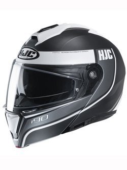 Flip Up helmet HJC i90 Davan black-white